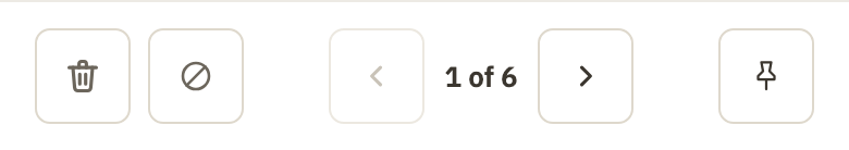 The bottom of an open conversation, with Pin at the right